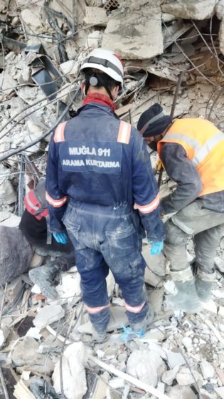 MUĞLA 911 Arama Kurtarma Deprem Bölgesinde